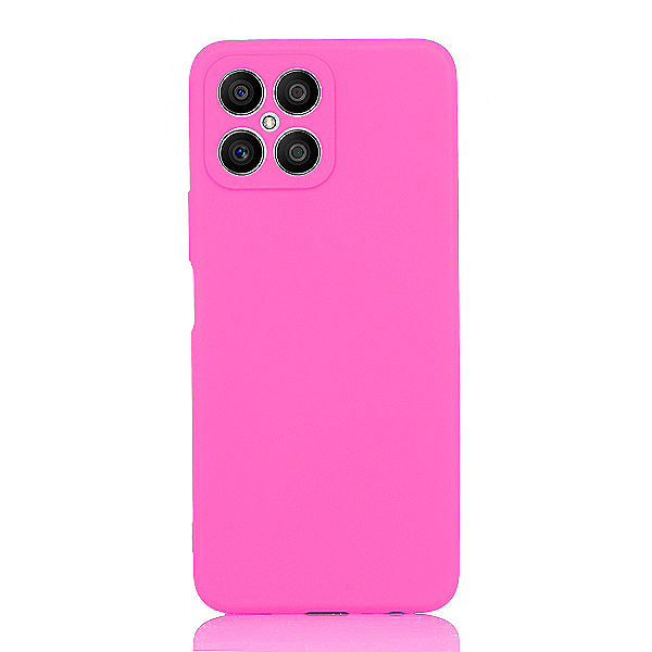 Maskica za Honor X8 "Back To Basics" - Fluorescentno roza