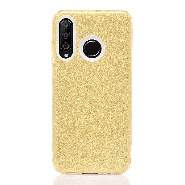 Maskica za Huawei P30 lite "Diamonds Are Forever" - Zlatna