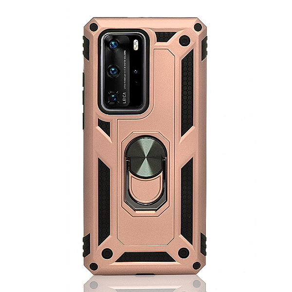 Maskica za Huawei P40 Pro "Men Of Steel" - Metalik roza