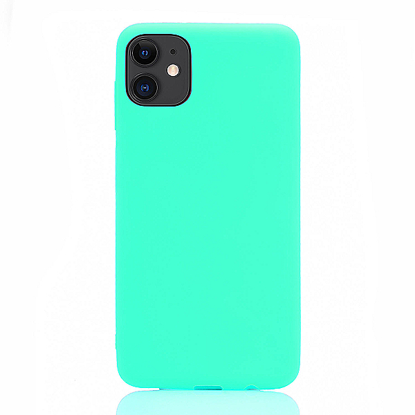 Maskica za iPhone 11 "Back To Basics" - Tirkizno zelena