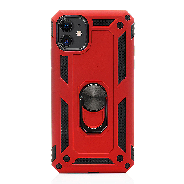 Maskica za iPhone 12 "Men Of Steel" - Metalik crvena