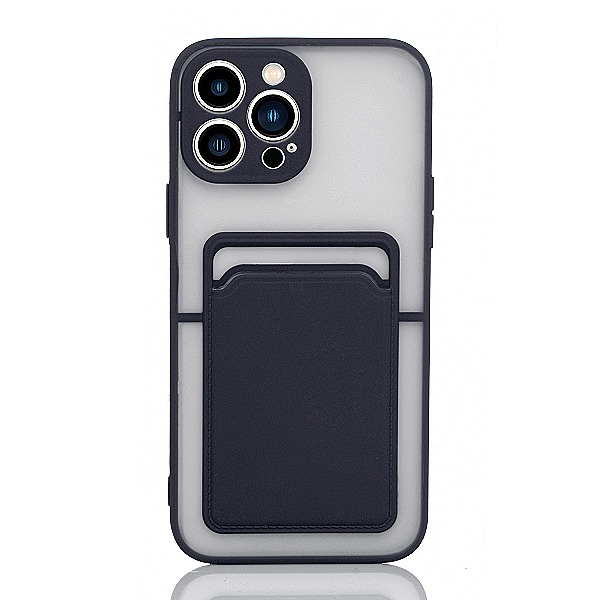 Maskica za iPhone 13 Pro Max "Color Card Holder" - Crna