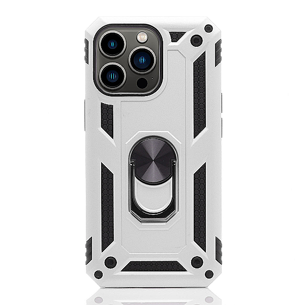 Maskica za iPhone 13 Pro Max "Men Of Steel" - Metalik srebrna