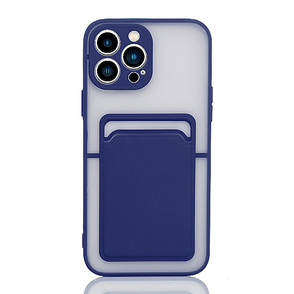 Maskica za iPhone 13 Pro Max "Color Card Holder" - Plava
