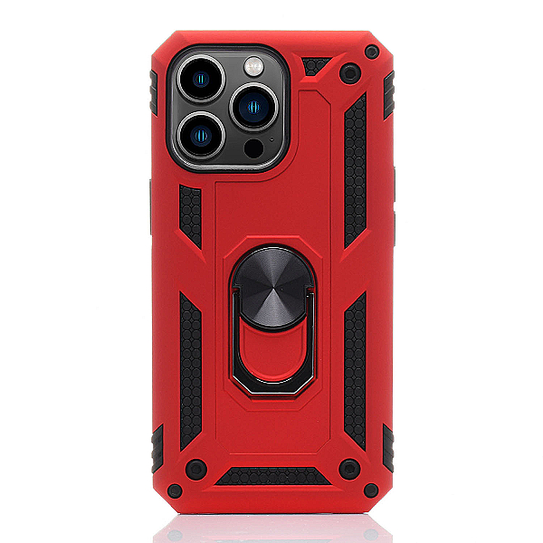 Maskica za iPhone 13 Pro "Men Of Steel" - Metalik crvena
