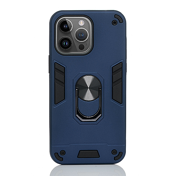 Maskica za iPhone 14 Pro "Men Of Steel" - Metalik plava #3