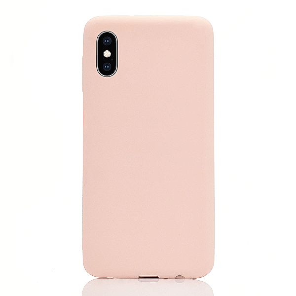 Maskica za iPhone X / iPhone XS "One Color Rhapsody" - Nude peach