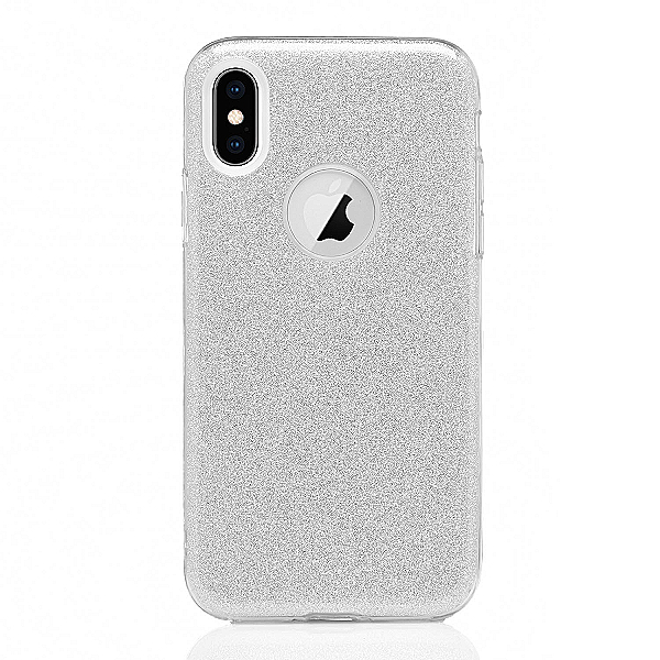 Maskica za iPhone XS Max "Diamonds Are Forever" - Srebrna