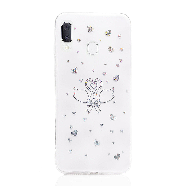 Maskica za Samsung Galaxy A40 "Shape N Shine" - labud