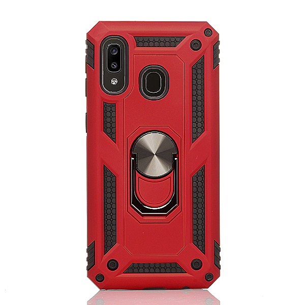 Maskica za Samsung Galaxy A40 "Men Of Steel" - Metalik crvena