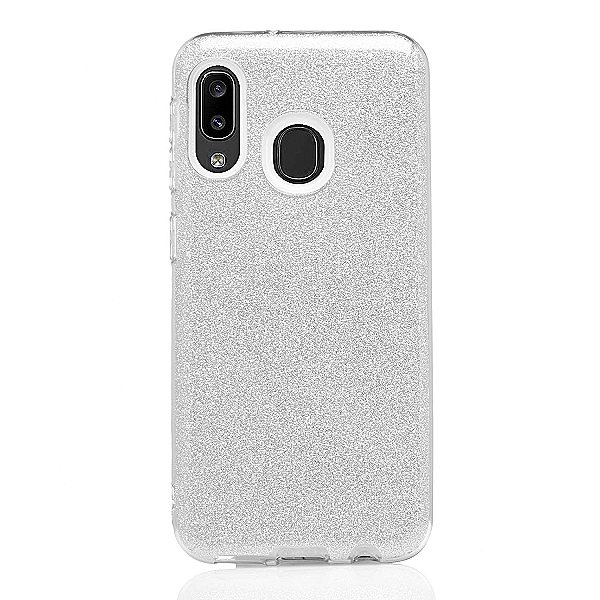 Maskica za Samsung Galaxy A40 "Diamonds Are Forever" - Srebrna