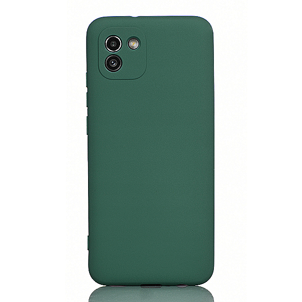 Maskica za Samsung Galaxy A03 "One Color Rhapsody" - Smaragdno zelena