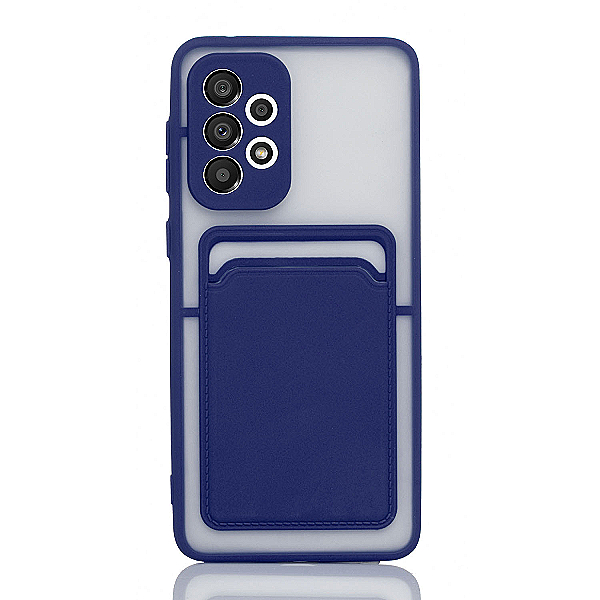 Maskica za Samsung Galaxy A13 5G / A04s "Color Card Holder" - Plava