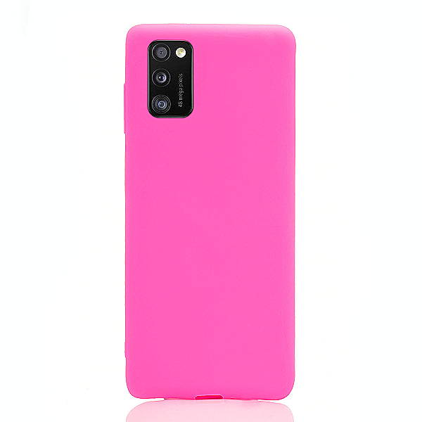 Maskica za Samsung Galaxy A41 "Back To Basics" - Fluorescentno roza