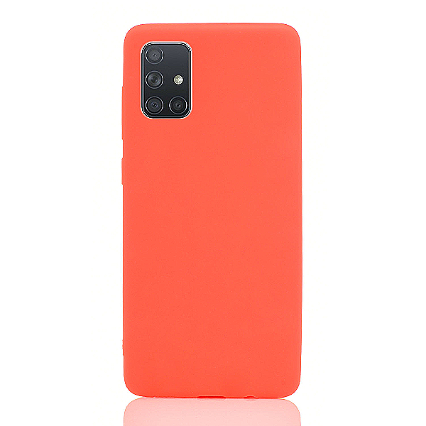 Maskica za Samsung Galaxy A51 "Back To Basics" - Fluorescentno narančasta