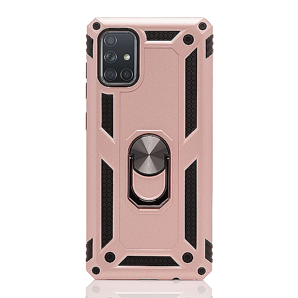 Maskica za Samsung Galaxy A51 "Men Of Steel" - Metalik roza
