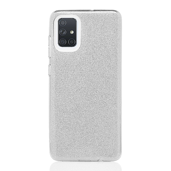 Maskica za Samsung Galaxy A51 "Diamonds Are Forever" - Srebrna