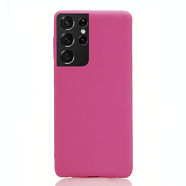 Maskica za Samsung Galaxy S21 Ultra "One Color Rhapsody" - Fuksija roza