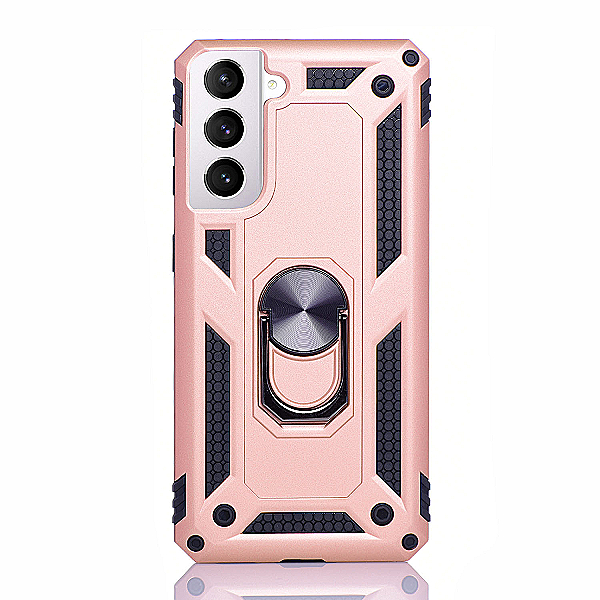 Maskica za Samsung Galaxy S22+ "Men Of Steel" - Metalik roza