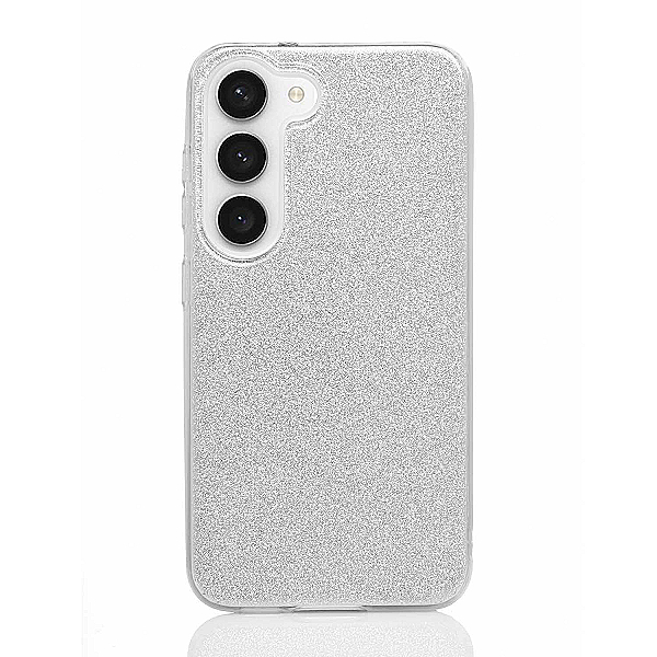 Maskica za Samsung Galaxy S23+ "Diamonds Are Forever" - Srebrna