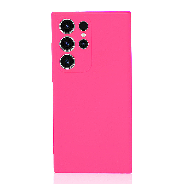 Maskica za Samsung Galaxy S23 Ultra "Back To Basics" - Fluorescentno roza