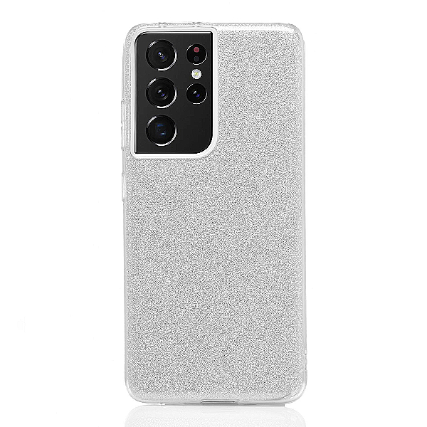 Maskica za Samsung Galaxy S23 Ultra "Diamonds Are Forever" - Srebrna