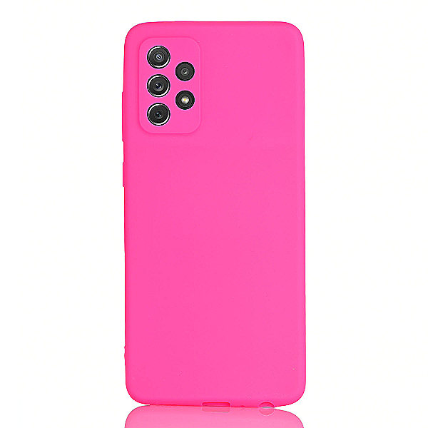 Maskica za Samsung Galaxy A52 / A52s "One Color Rhapsody" - Fluorescentno roza