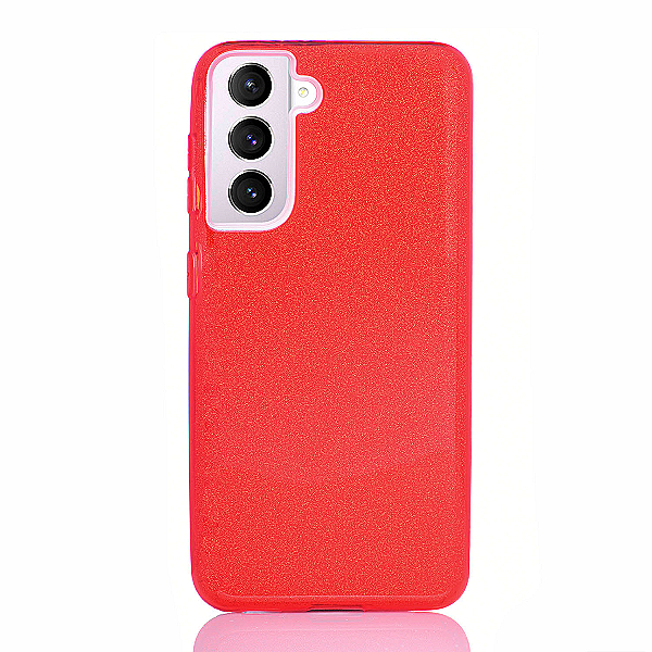 Maskica za Samsung Galaxy S21 "Diamonds Are Forever" - Crvena