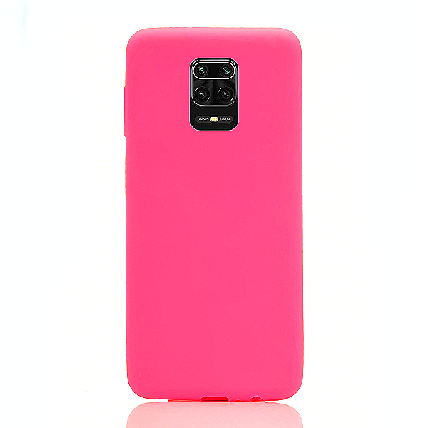 Maskica za Xiaomi Redmi Note 9 Pro "Back To Basics" - Fluorescentno roza