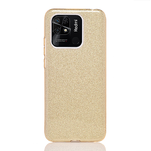Maskica za Xiaomi Redmi 10C / Poco C40 "Diamonds Are Forever" - Zlatna