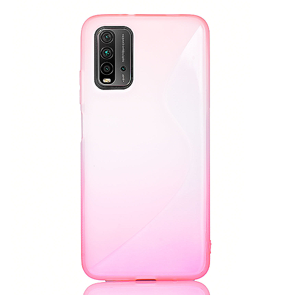 Maskica za Xiaomi Redmi 9T "Ombre Sundae Flow" - Narančasto-roza