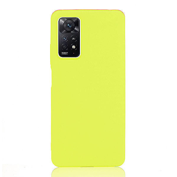 Maskica za Xiaomi Redmi Note 11 / 11S "Back To Basics" - Fluorescentno žuta