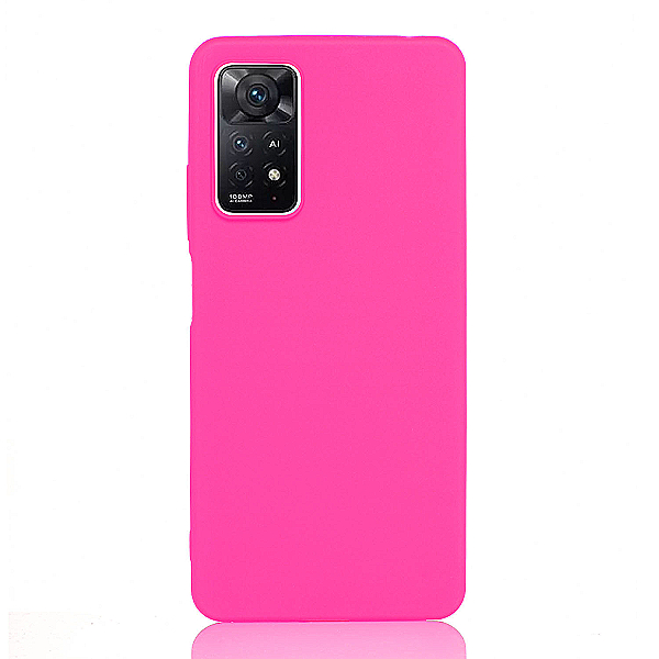 Maskica za Xiaomi Redmi Note 11 Pro "One Color Rhapsody" - Fluorescentno roza