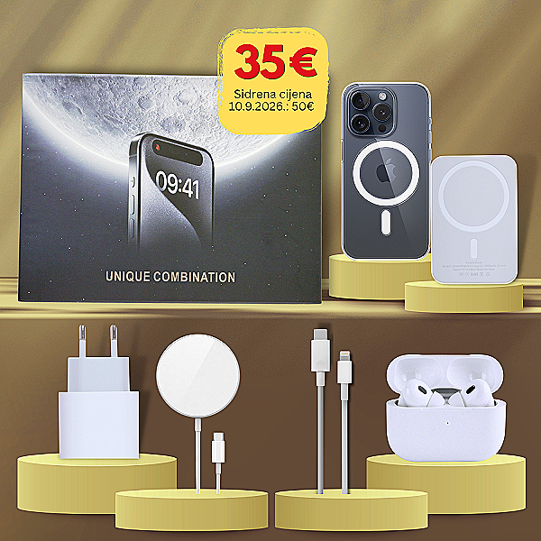 6u1 Paket za punjenje za iPhone 13 Pro - bežično punjenje
