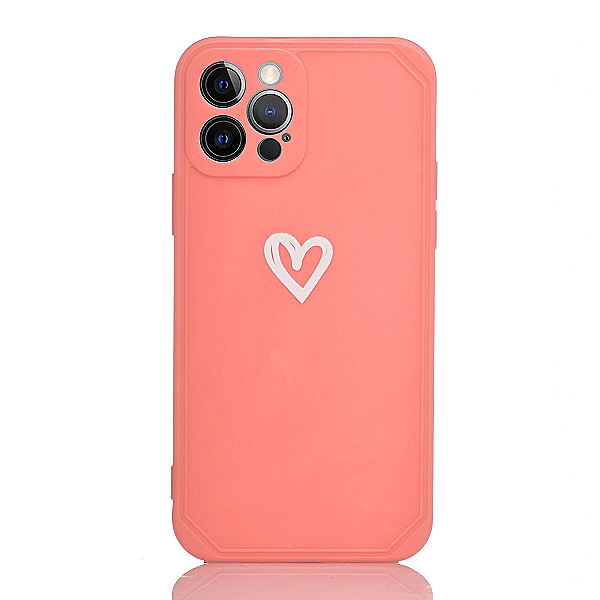 Maskica za iPhone 12 "Little Heart" - Roza