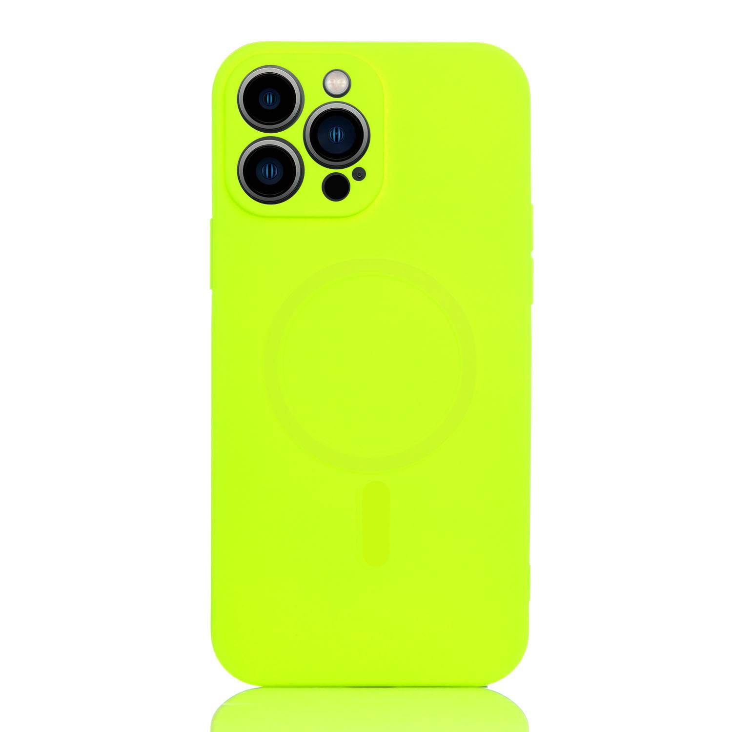 Maskica za iPhone 12 Pro Max "Color Magnet Case" - Fluorescentno žuta