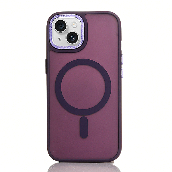 Maskica za iPhone 14 "Premium Magnet Case" - Tamno ljubičasta