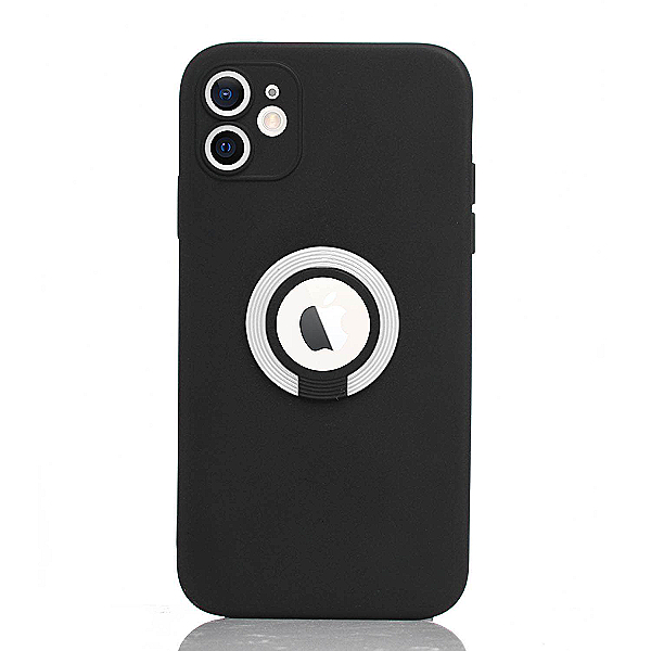Maskica za iPhone 12 "Ring Color Case" - Crna / bijela
