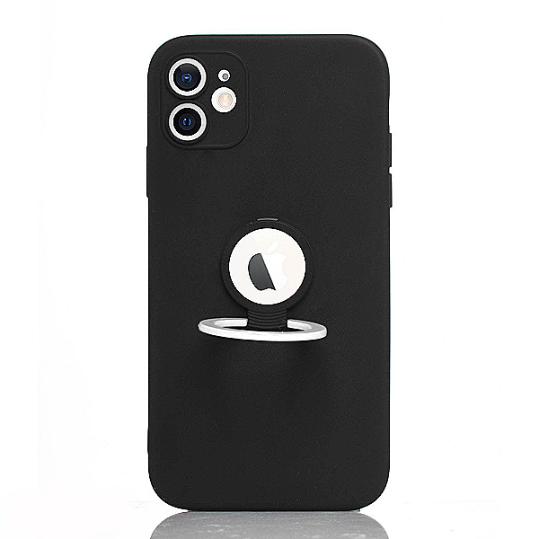 Maskica za iPhone 12 "Ring Color Case" - Crna / bijela