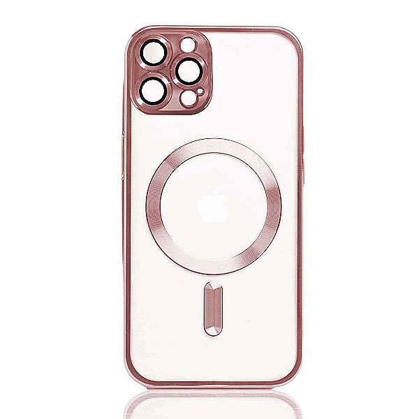 Maskica za iPhone 16 Pro "Magnet Transparent Case" - Roza