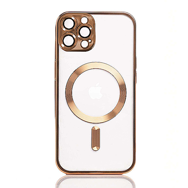 Maskica za iPhone 16 Pro "Magnet Transparent Case" - Zlatna