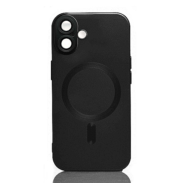 Maskica za iPhone 16 Plus "Metalic Magnet Case" - Crna
