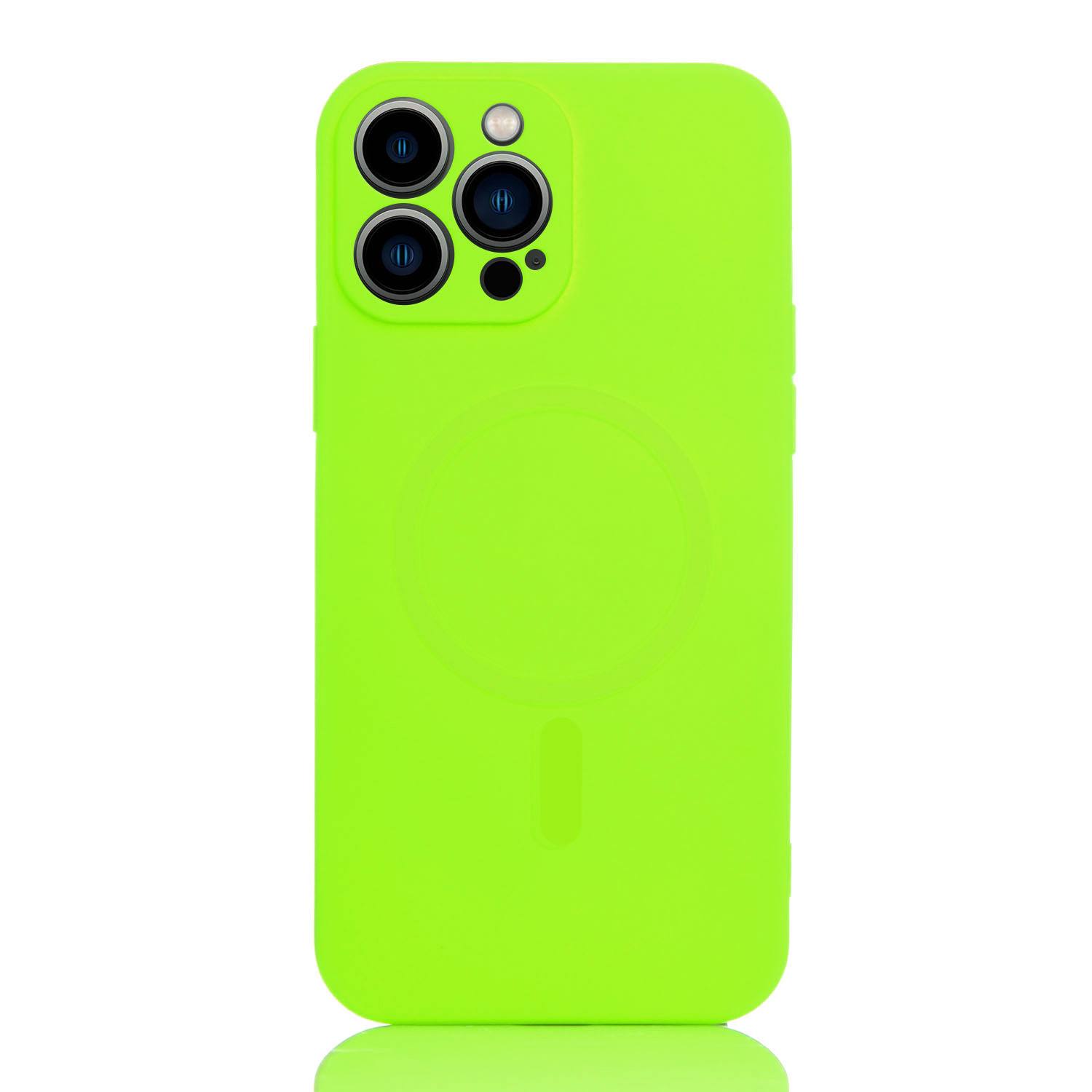 Maskica za iPhone 15 Pro "Color Magnet Case" - Fluorescentno zelena