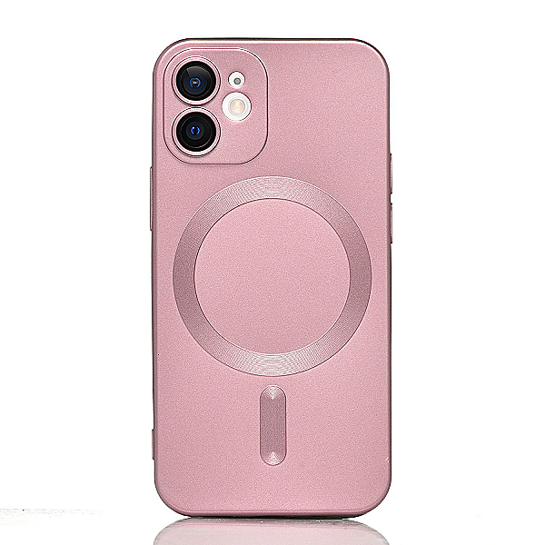 Maskica za iPhone 12 mini "Metalic Magnet Case" - Roza