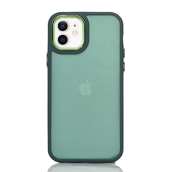Maskica za iPhone 12 "Color Edge" - Zelena