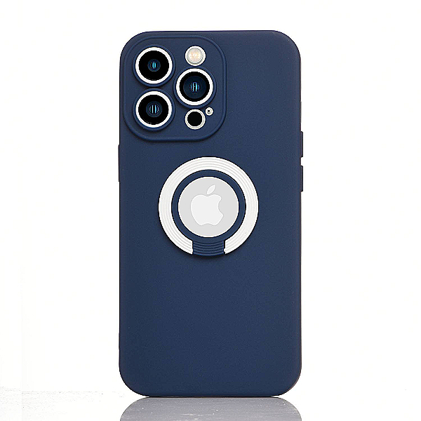 Maskica za iPhone 13 Pro Max "Ring Color Case" - Tamno plava / bijela