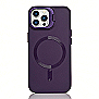 Maskica za iPhone 15 Pro "Magnet Lens Holder Case" - Ljubičasta