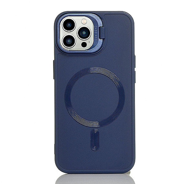 Maskica za iPhone 14 Pro "Magnet Lens Holder Case" - Plava