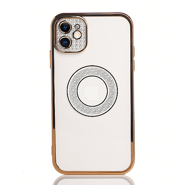 Maskica za iPhone 11 "Elegant Transparent Diamond Case" - Zlatna