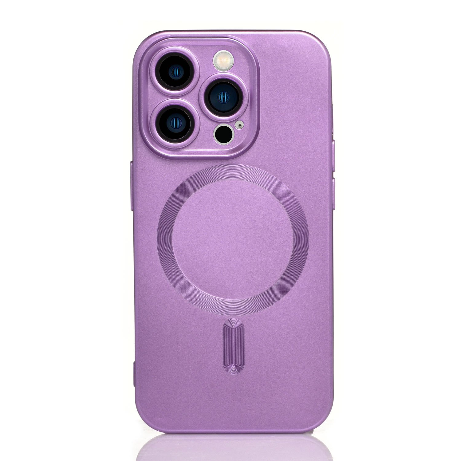 Maskica za iPhone 15 Pro Max "Metalic Magnet Case" - Ljubičasta